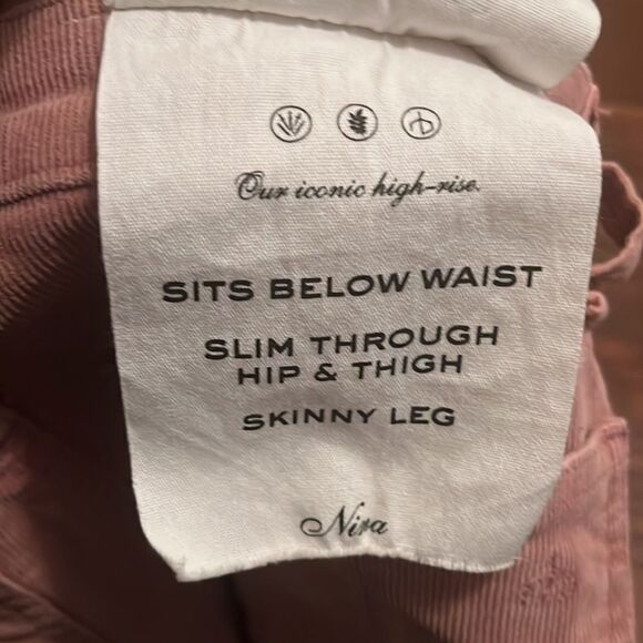 Rag & Bone Distressed Nina High Rise Ankle Skinny Raw Hem Corduroy Pants - Picture 11 of 14